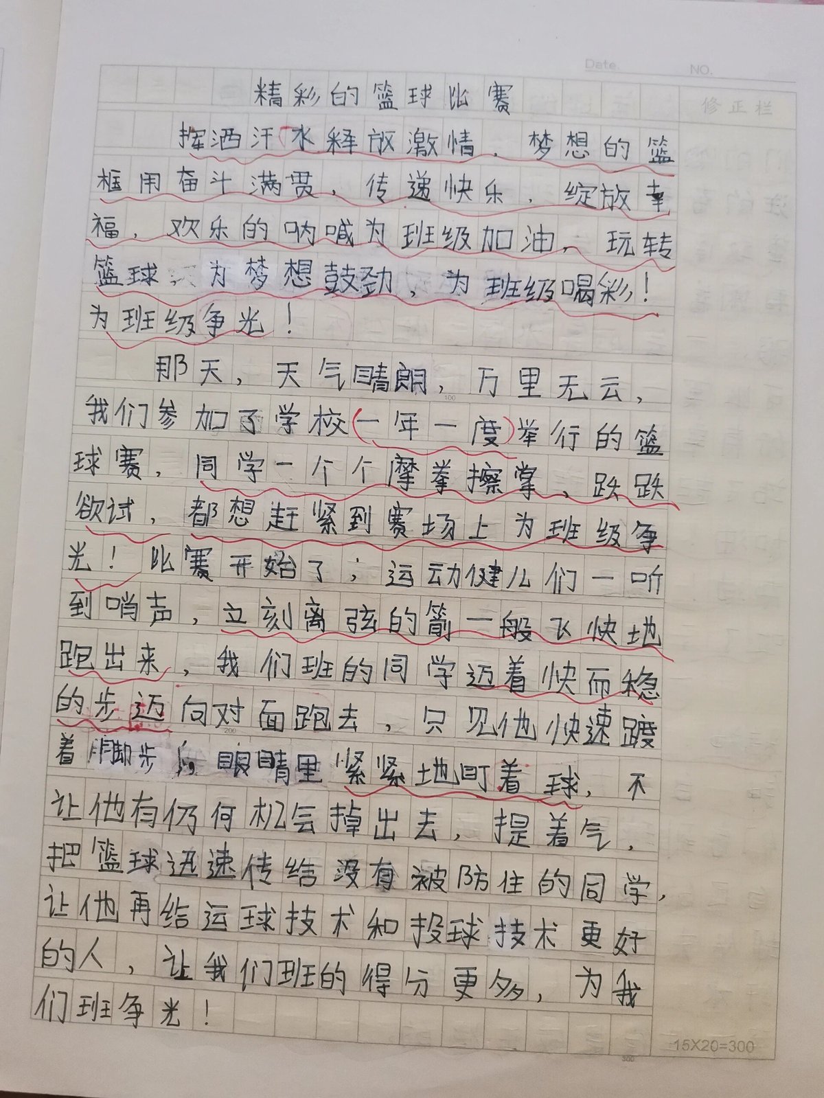 篮球训练艰苦的描写初三